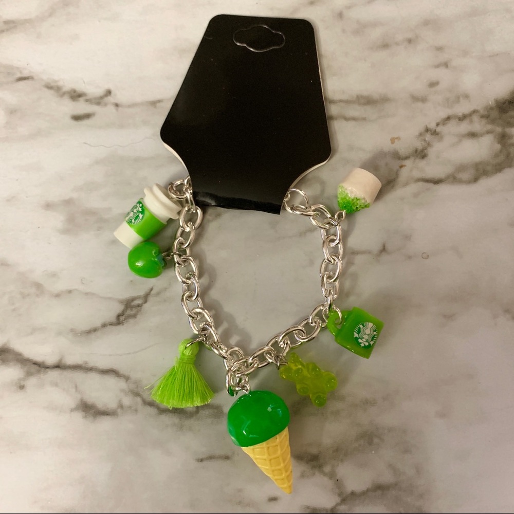 Green Themed Charm Bracelet